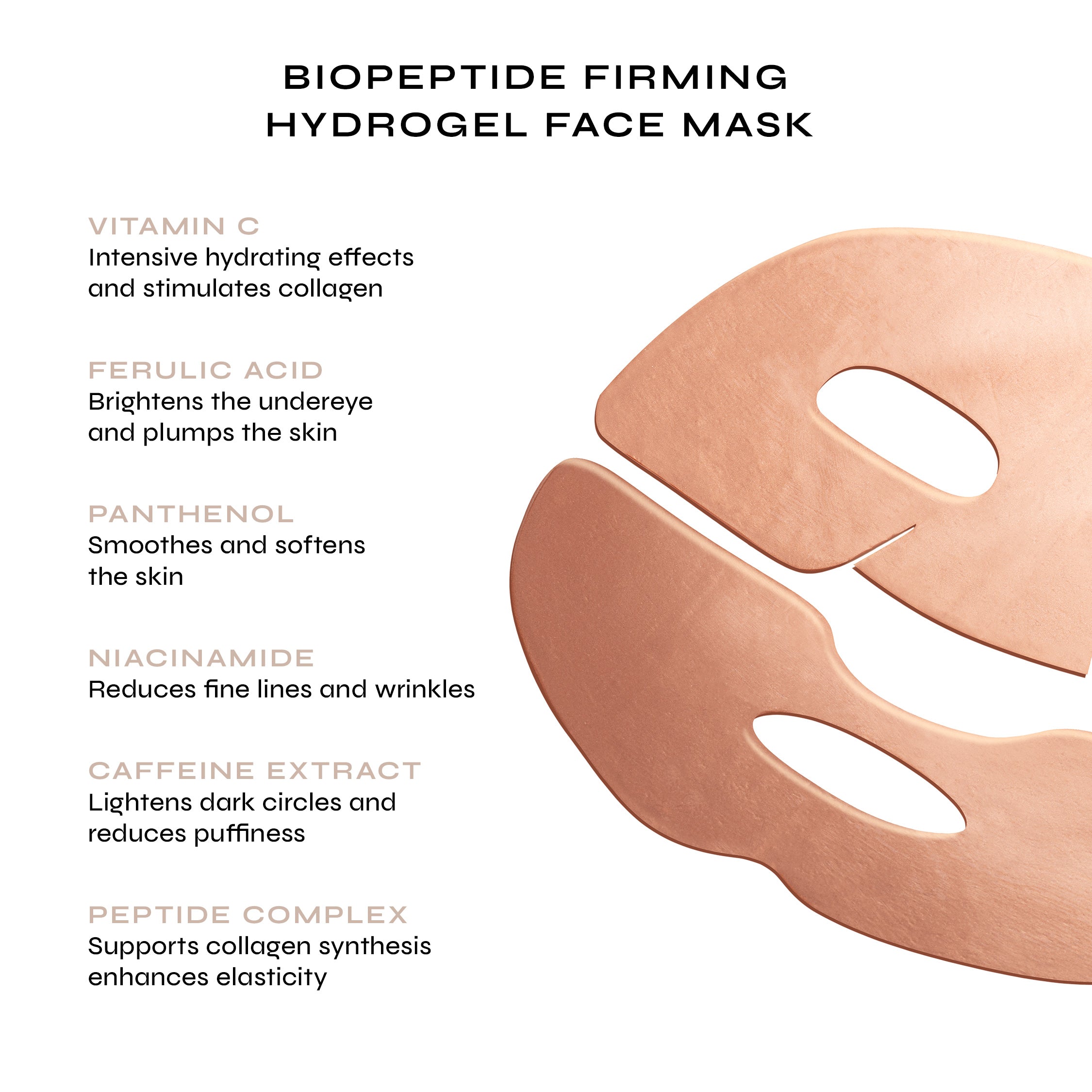 BioPeptide Firming Hydrogel Face Mask (5 Pairs)