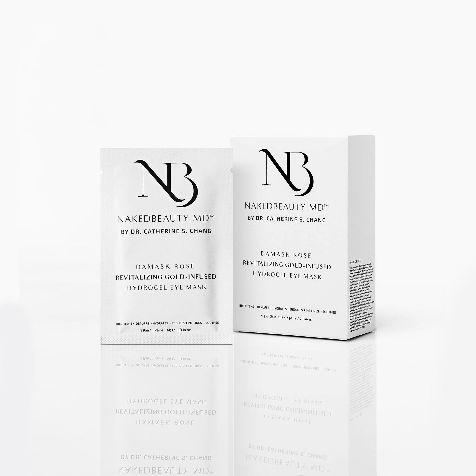 Damask Rose Revitalizing Gold-Infused Hydrogel Eye Masks